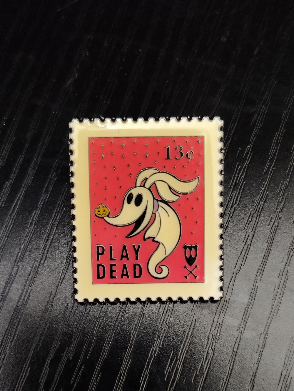Hot Topic Nightmare Before Christmas Zero Pin Stamp Shape NWOT